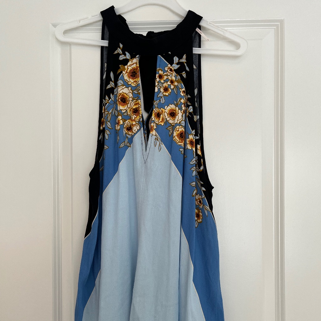 Blue Floral Free People Dress